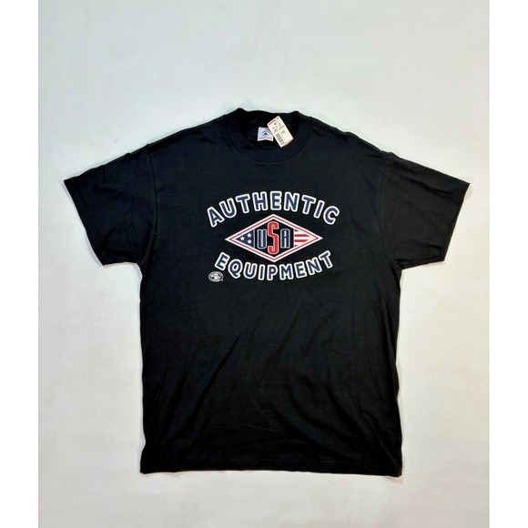 Delta Other - Graphic Tshirt Vintage Single Stitch Tee Americana Black T-Shirt Large Delta USA